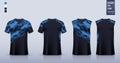 T-shirt mockup or sport shirt template design for soccer jersey or football kit. Tank top for basketball jersey or running singlet