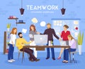 Teamwork Background Illustration Royalty Free Stock Photo