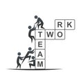 Teamwork bullding Royalty Free Stock Photo