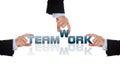 Teamwork business concept Royalty Free Stock Photo