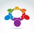 Teamwork and business team and friendship icon Royalty Free Stock Photo