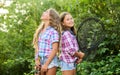 Teamwork. Camping activities. Fly fishing. Kids spend time together fishing. Fishing skills. Summer hobby. Happy smiling Royalty Free Stock Photo