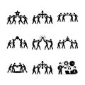 Teamwork and Collaboration Concept Vector Illustration Royalty Free Stock Photo