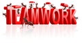 Teamwork collaboration or cooperation Royalty Free Stock Photo