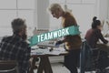 Teamwork Collaboration Team Graphic Word Royalty Free Stock Photo