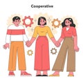 Teamwork concept. Vector illustration