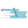 Teamwork cubes crossword puzzle Royalty Free Stock Photo