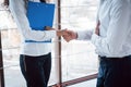 Teamwork Deal Cooperation Partnership business people shaking hands Royalty Free Stock Photo