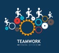 Teamwork design, vector illustration. Royalty Free Stock Photo