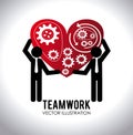 Teamwork design,vector illustration. Royalty Free Stock Photo