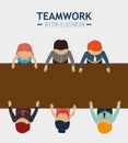 Teamwork design, vector illustration. Royalty Free Stock Photo