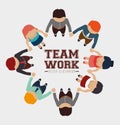Teamwork design, vector illustration. Royalty Free Stock Photo