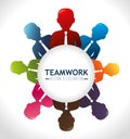 Teamwork design, vector illustration. Royalty Free Stock Photo