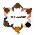 Teamwork design,vector illustration. Royalty Free Stock Photo