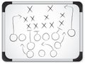 Teamwork Football Game Plan on Whiteboard Royalty Free Stock Photo