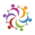 Teamwork handle group logo