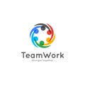 Teamwork icon business concept. Team work logo Royalty Free Stock Photo