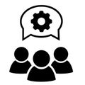 Teamwork icon vector. development illustration sign. team symbol. For web