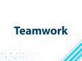 Teamwork Modern Flat Design Blue Abstract Background Royalty Free Stock Photo