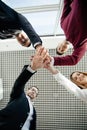 Teamwork Join Hands Support Together Concept. Team building. Royalty Free Stock Photo