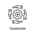 teamwork line icon. Element of human resources icon for mobile concept and web apps. Thin line teamwork icon can be used for web a Royalty Free Stock Photo