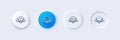 Teamwork line icon. Remote office sign. Line icons. Vector