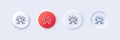 Teamwork line icon. Remote office sign. Line icons. Vector