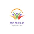 Teamwork Management People Group Logo Royalty Free Stock Photo