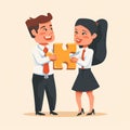 Teamwork of partners that work together as integration and startup concept. Generative AI