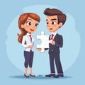 Teamwork of partners that work together as integration and startup concept. Generative AI