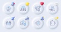 Teamwork, Puzzle and Safe time line icons. For web app, printing. Vector