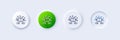 Teamwork question line icon. Ask help sign. Line icons. Vector