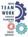 Teamwork Strategy Planning Content Value Concept