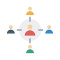 Teamwork, target, teamwork target, goal fully editable vector icons
