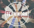 Teamwork Team Building Cooperation Relationship Concept Royalty Free Stock Photo