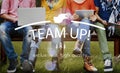 Teamwork Team Building Spirit Togetherness Concept Royalty Free Stock Photo