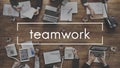 Teamwork Team Collaboration Connection Unity Concept Royalty Free Stock Photo