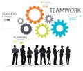 Teamwork Team Group Gear Partnership Cooperation Concept Royalty Free Stock Photo