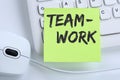 Teamwork team working together business concept success mouse Royalty Free Stock Photo