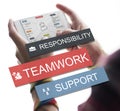 Teamwork Togetherness Unity Support Responsibility Concept Royalty Free Stock Photo