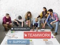 Teamwork Togetherness Unity Support Responsibility Concept Royalty Free Stock Photo