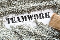 Teamwork -- treasure word series Royalty Free Stock Photo