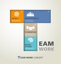 Teamwork typography Royalty Free Stock Photo