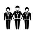 Teamwork Vector Icon which can easily modify or edit Royalty Free Stock Photo