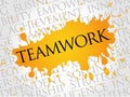 TEAMWORK word cloud Royalty Free Stock Photo
