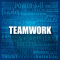 TEAMWORK word cloud collage, business concept background Royalty Free Stock Photo