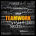 TEAMWORK word cloud collage Royalty Free Stock Photo