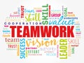 TEAMWORK word cloud collage Royalty Free Stock Photo