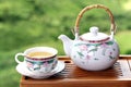 Teapot with chinese tea