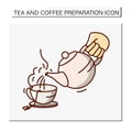 Teapot color icon